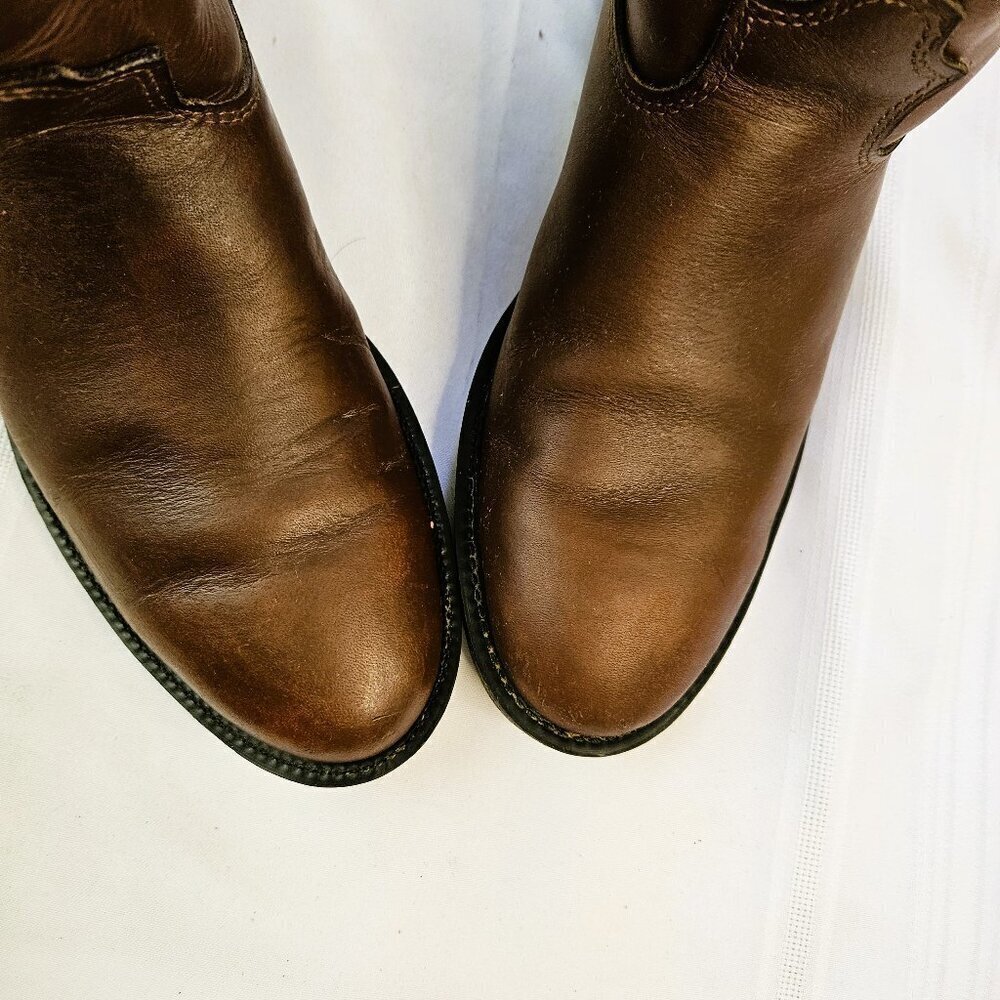 Durango Men's Brown Leather Western Cowboy Work Boots Size 10.5D - Picture 2 of 8